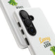 Cute 'Larry the Lazy Leek' Phone Case – Funny Vegetable Cartoon Tough Case, 