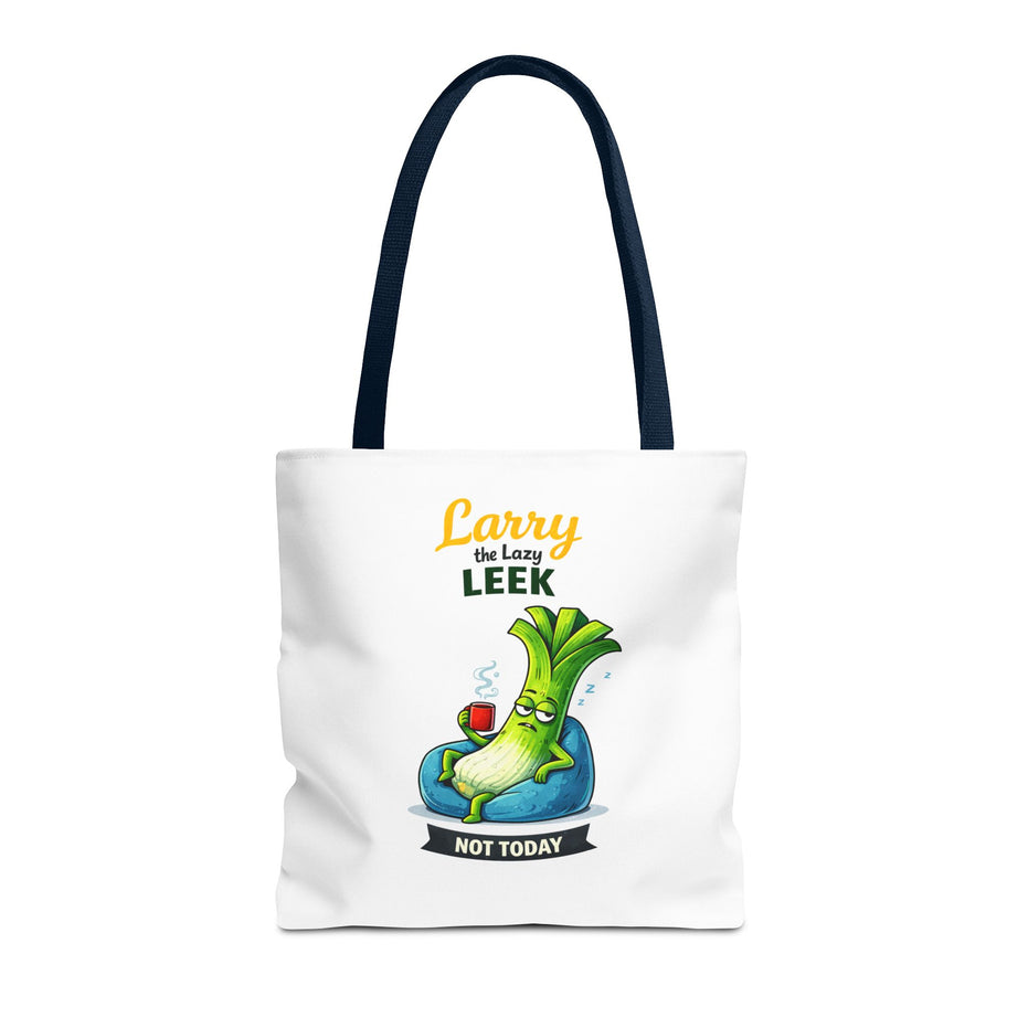 Larry the Lazy Leek | Funny Vegetable Tote Bag