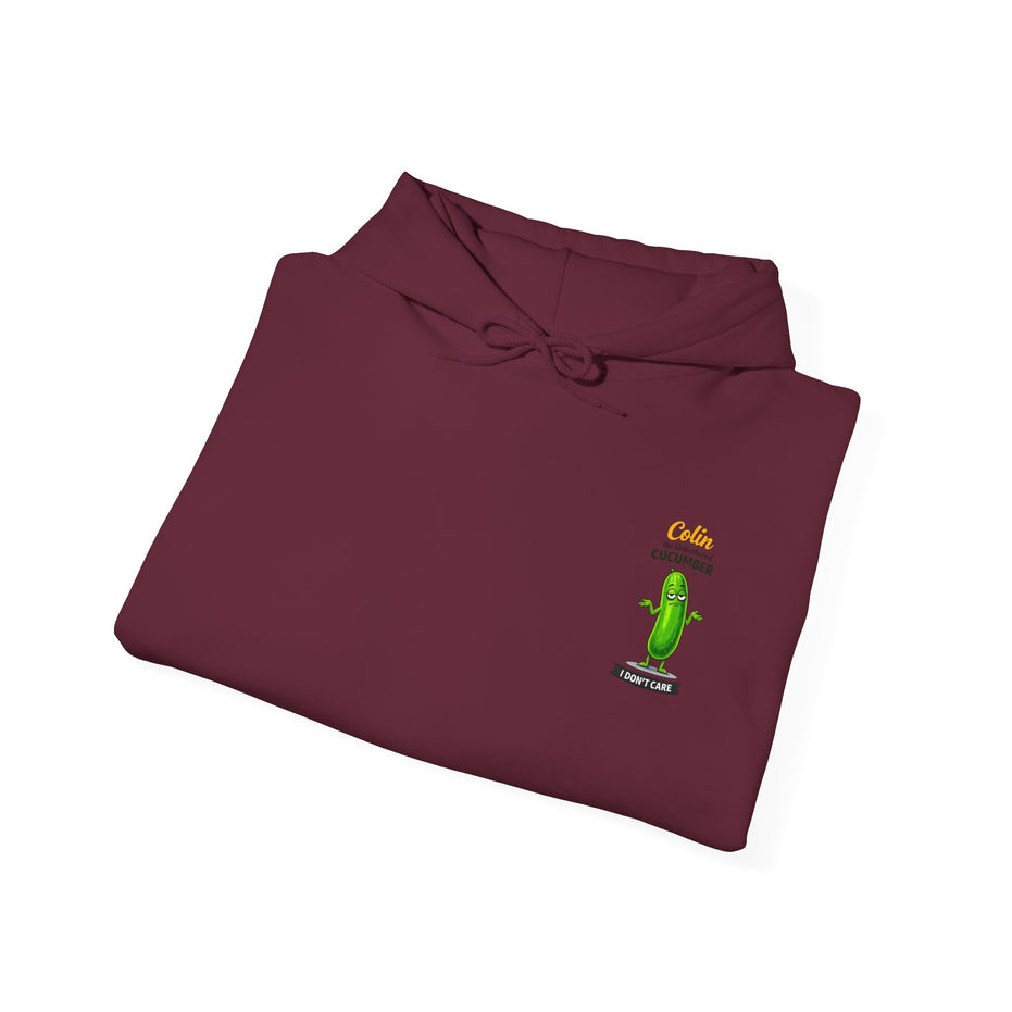 Colin the Unbothered Cucumber | Funny Vegetable Hoodie