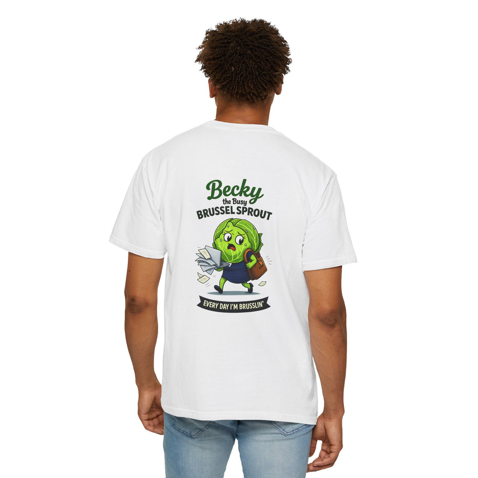Becky the Busy Brussel Sprout | Funny Vegetable T Shirt