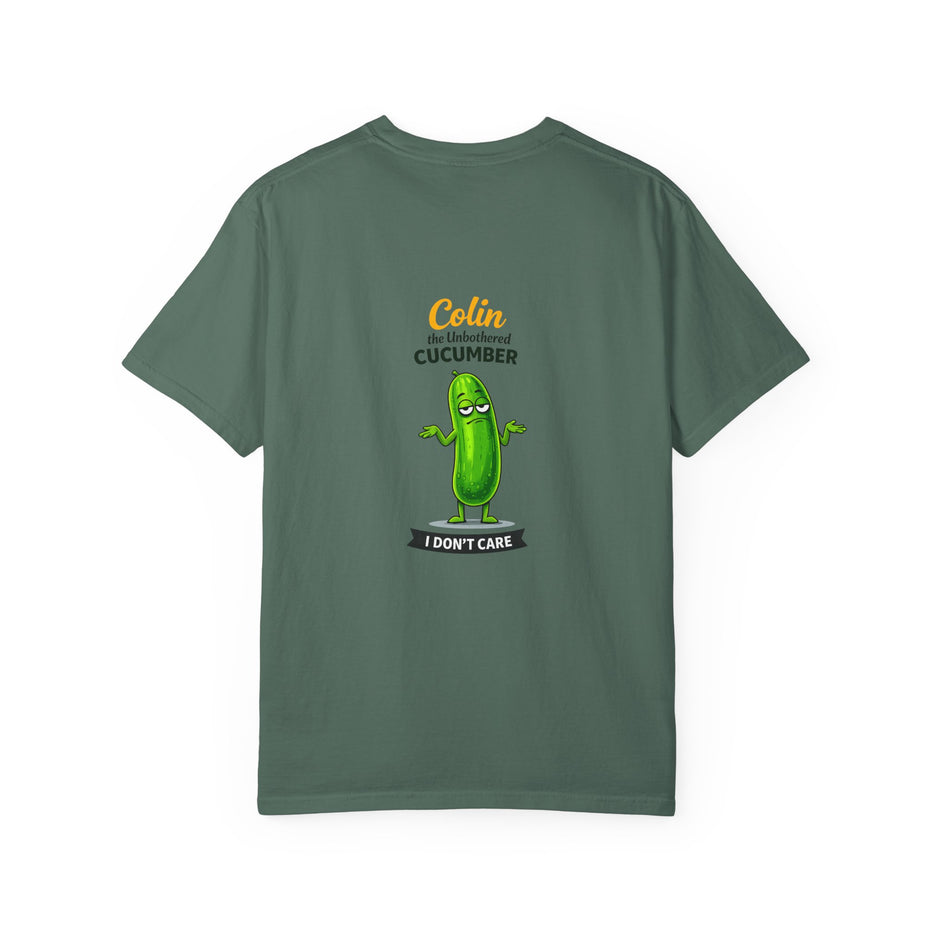 Colin the Unbothered Cucumber | Funny Vegetable T Shirt