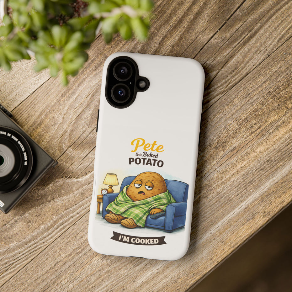 Phone Case — "Pete the Baked Potato" Funny I'm Cooked Protective Cover