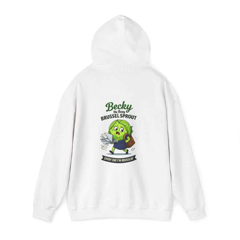 Becky the Busy Brussel Sprout | Funny Vegetable Hoodie