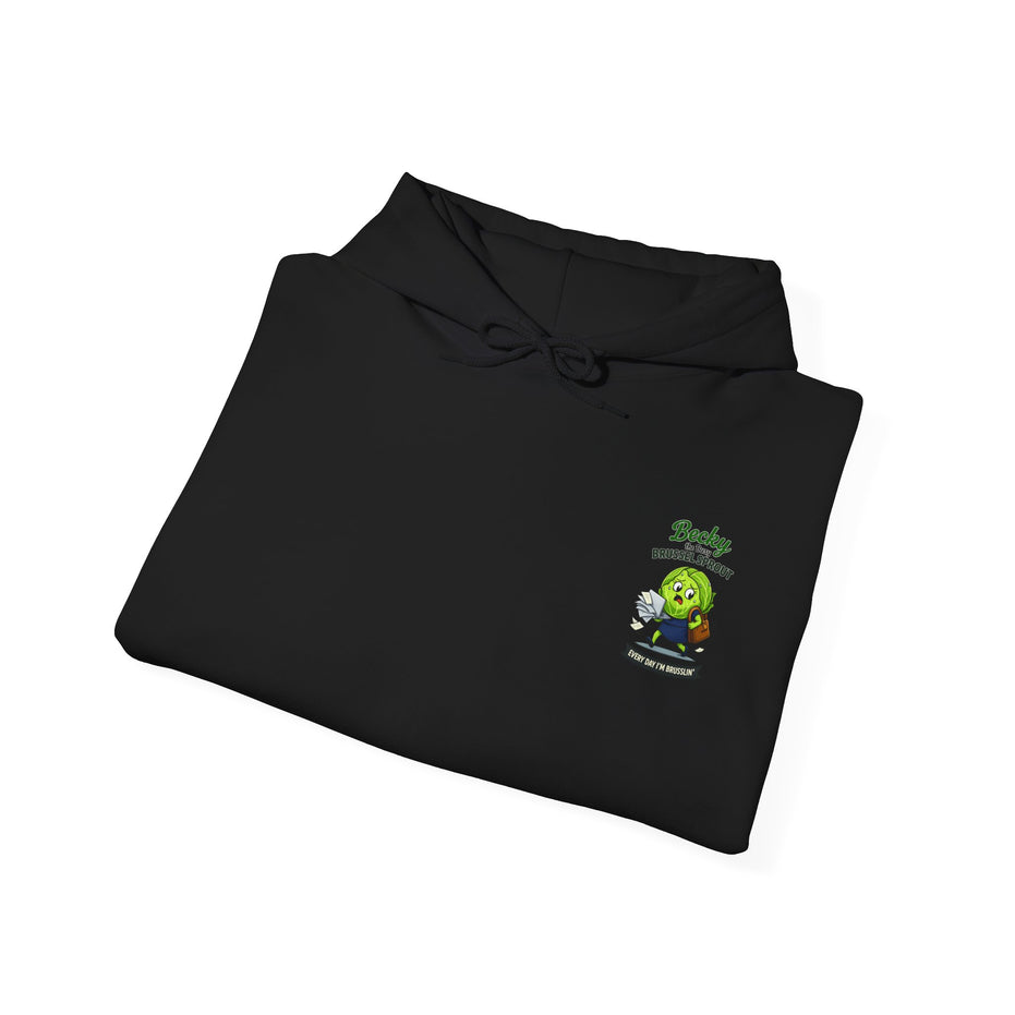 Becky the Busy Brussel Sprout | Funny Vegetable Hoodie