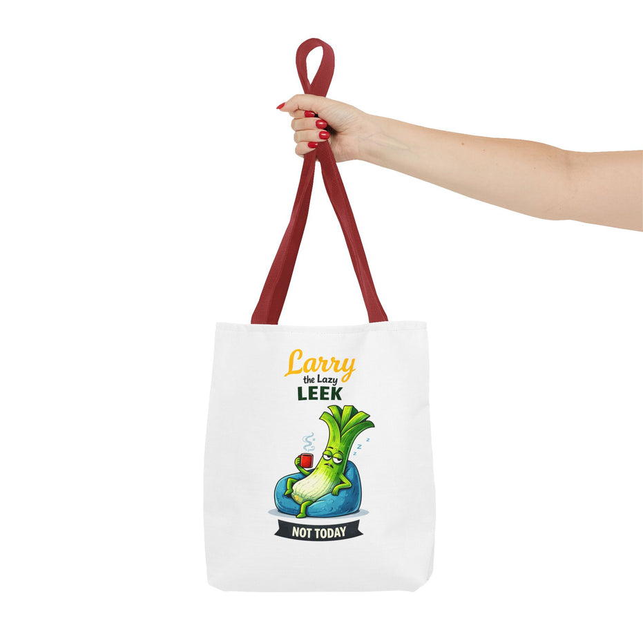 Larry the Lazy Leek | Funny Vegetable Tote Bag