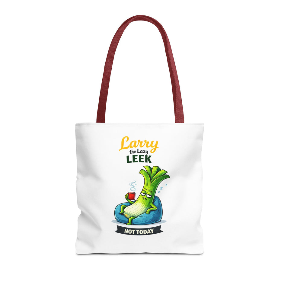 Larry the Lazy Leek | Funny Vegetable Tote Bag