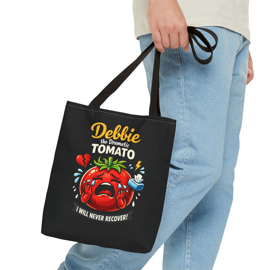 Debbie the Dramatic Tomato Tote Bag — Funny Grocery/Market Shopper Gift
