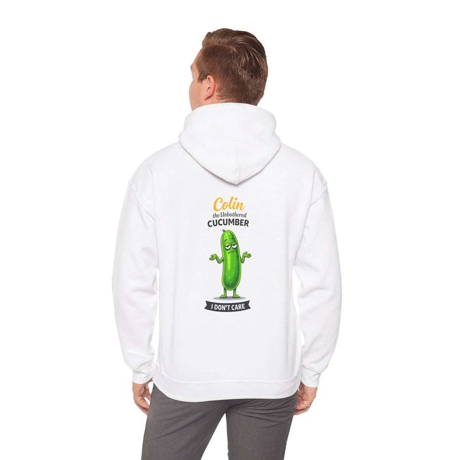 Colin the Unbothered Cucumber | Funny Vegetable Hoodie