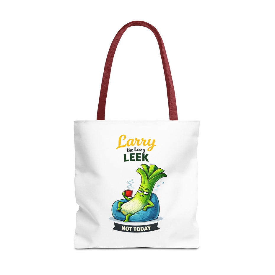 Larry the Lazy Leek | Funny Vegetable Tote Bag