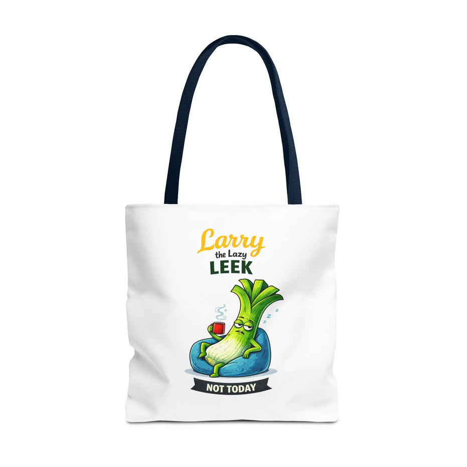 Larry the Lazy Leek | Funny Vegetable Tote Bag