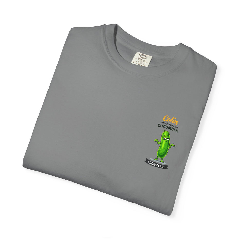 Colin the Unbothered Cucumber | Funny Vegetable T Shirt